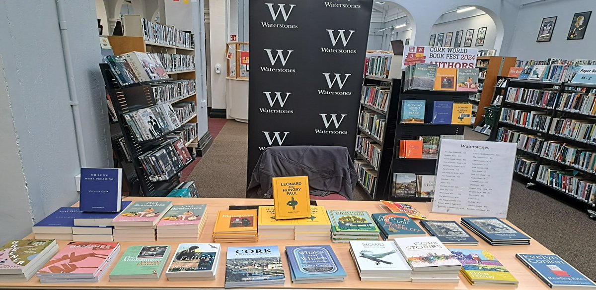 The @WorldBookFest is in full flow. We're in @corkcitylibrary today with @RonanHession1 Jo Burns, @Emily_S_Cooper @MaggieStrongarm @clemenslm @swirlandthread and in @TriskelCork tonight for #YouSpinMeRound with Dean Browne @PaperVisualArt @TrampPress @Doirepress @Ofmooseandmen