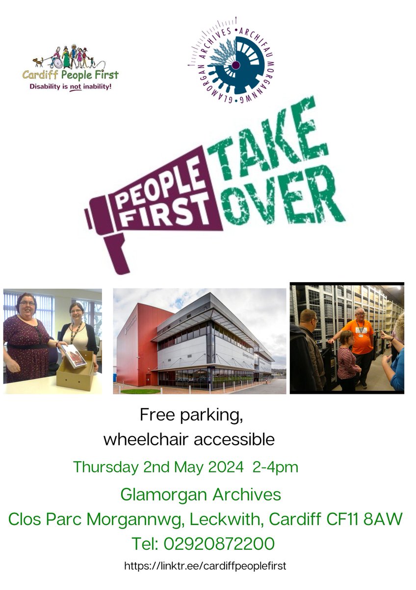 On 2 May <a href="/CardiffPF/">Cardiff People First</a> will be taking over the Archives!

Members visited today for some training and preparation, including choosing some items from the collection which mean a lot to them.

Join us on 2 May to find out more!