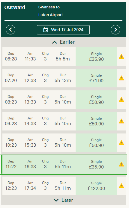 Hey @GWRHelp maybe you could justify or explain this why do you charge @£122.10 for a ticket that Trainline sells for £43? Follow up buying a ticket Pembrey to Swansea (cost £7.10) and then catching same train onwards is only £35.90 You're charging like £80 more what a rip off