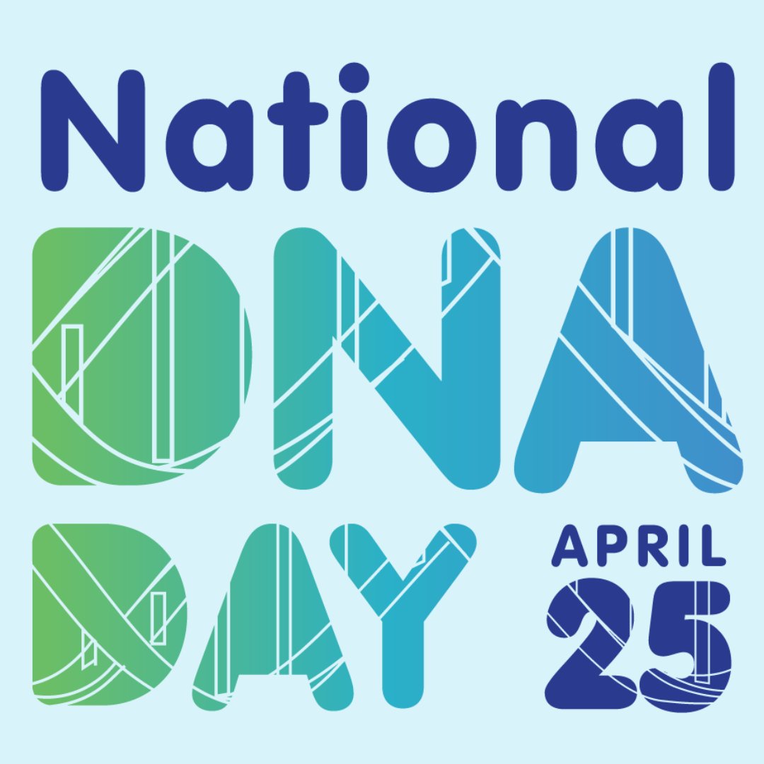 Tulane_Genetics's tweet photo. Happy National DNA Day! Today we celebrate two scientific breakthroughs related to the Human genome. The first was the structure of DNA being discovered and the second was when scientists finished the Human Genome Project. #DNAday24 https://t.co/ljYulwmA1w