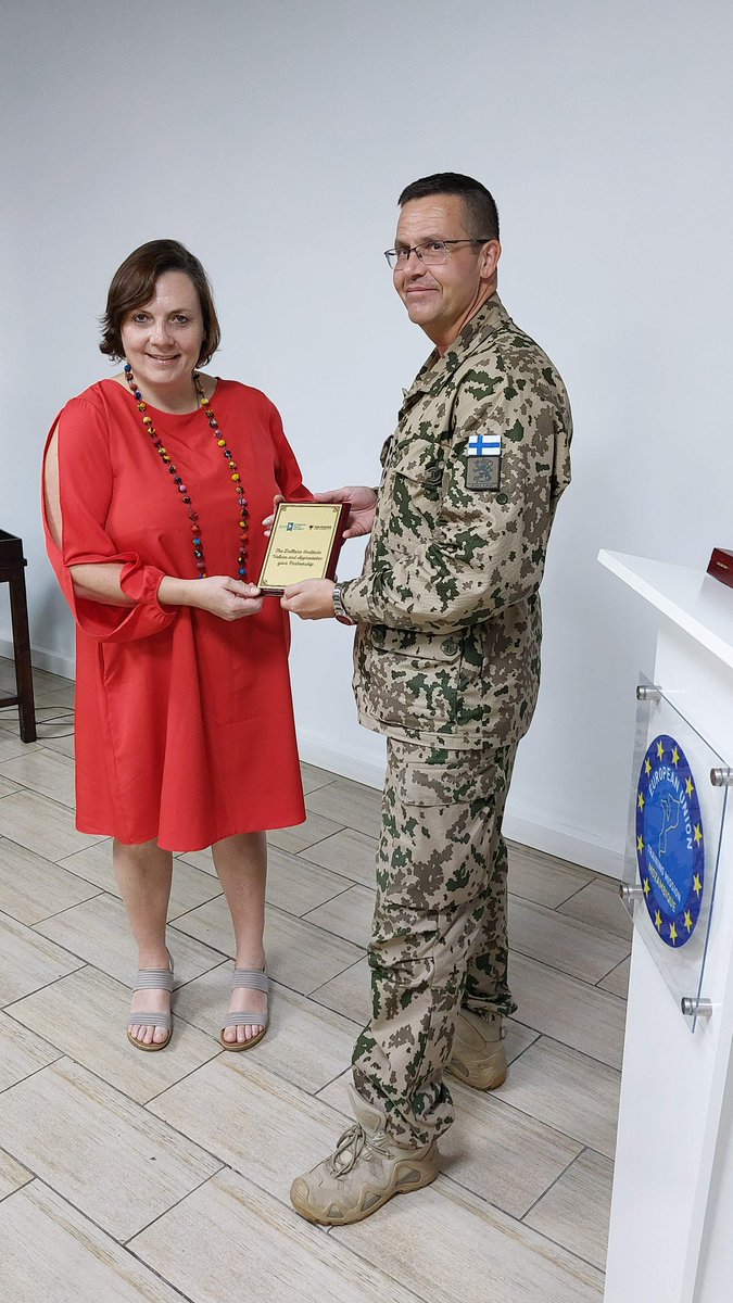 #EUTMMOZ Deputy MFCdr Col Arto Hirvelä, received The Dallaire Institute for Children, Peace and Security Representatives to cooperate regarding Child protection in conflicts.🤝
The goal was to discuss child protection, prevent recruitment and use in conflict.👍
@eu_eeas @EUinMoz