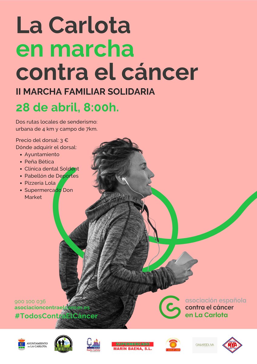 El 28 de abril se celebra la marcha solidaria contra el cáncer en La Carlota.
Nos habla de esta prueba, Antonia Expósito, presidenta de la Junta Local de Asociación Española Contra el Cáncer en La Carlota.
youtu.be/k68uY6sd1S4
#todoscontraelcancer #lacarlota