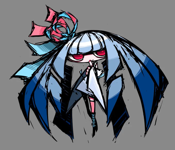 古に描いた琴葉葵ちゃんの絵の再掲です