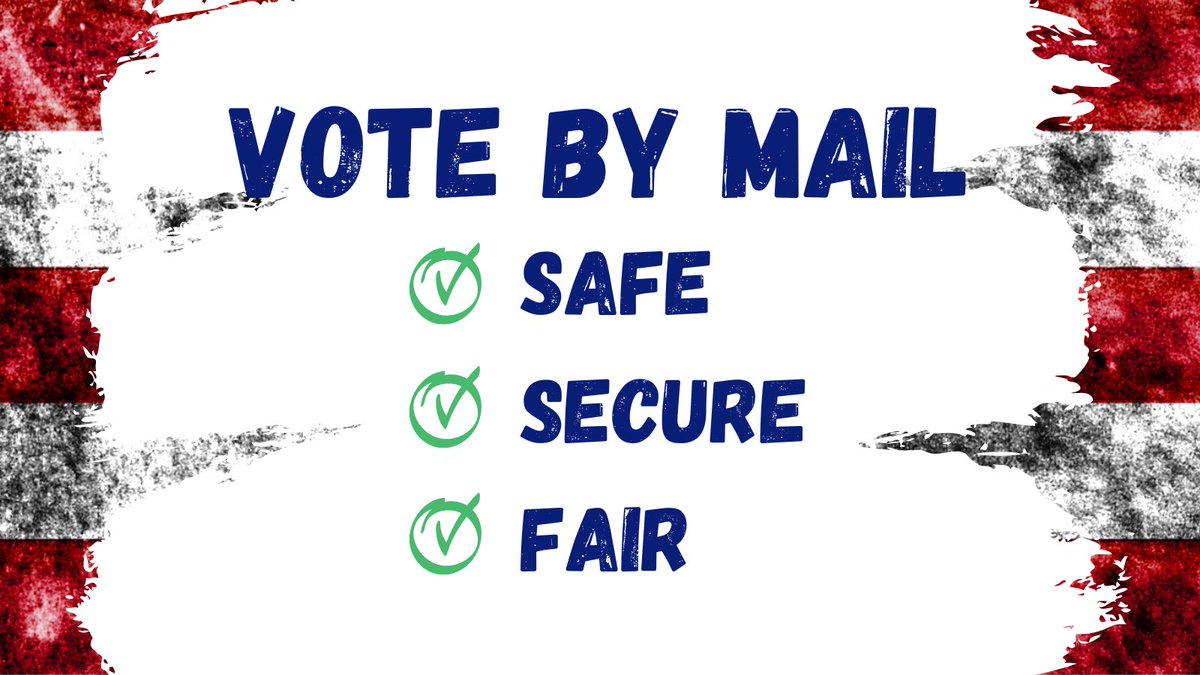 Don't let anyone confuse you. Vote By Mail is secure, tried and tested with checks and balances in place and voters in most states can track the status of their ballot online. If you have any questions or issues voting, call or text 866-OUR-VOTE (tel:8666878683) #votebymail