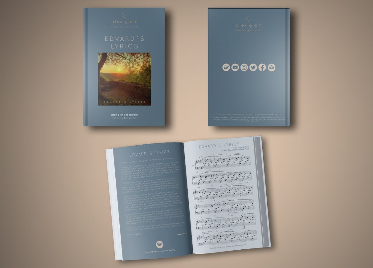 Embark on a musical journey with 'Edvard’s Lyrics' by Alex Glam. 🎶✨ Download the piano sheet music for FREE and unlock the beauty of this neoclassical gem. Subscribe and receive the exclusive download: [bit.ly/49uffIk] 🎹📘 #EdvardsLyrics  #MusicForTheSoul