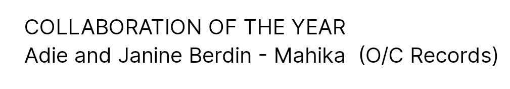 Mahika won Collaboration of the Year 🥳  

#Adie #JanineBerdin <a href="/janineOTOT/">not janine berdin</a>