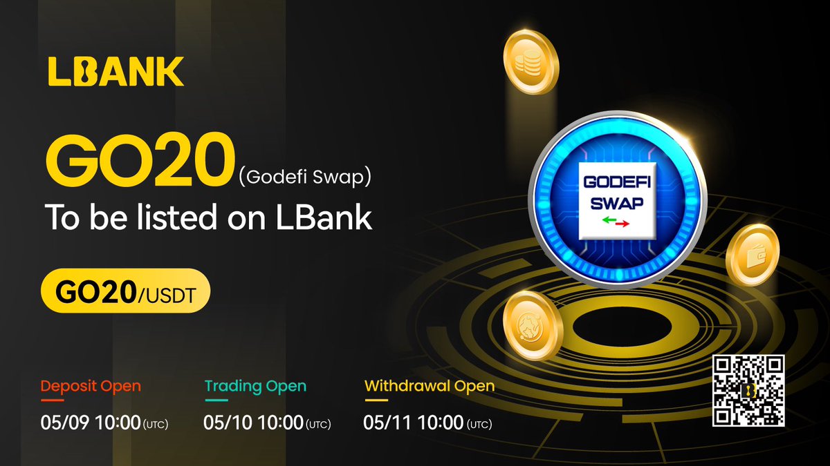 GodefiSwap's tweet image. GO20 Token will list @LBank_Exchange  10 May  💪🏻💪🏻💪🏻