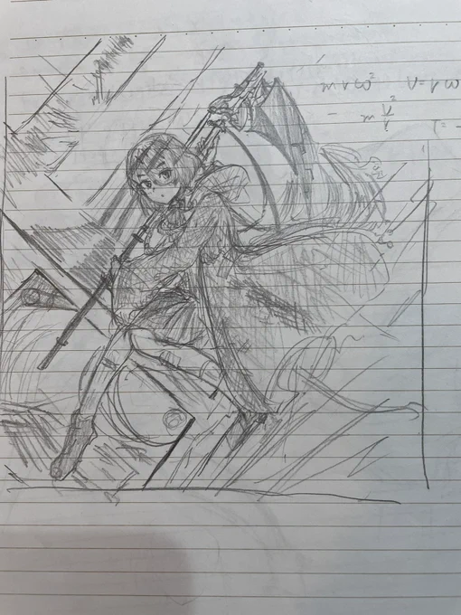 学生のころは表紙みたいな一枚絵を描くのが好きだった 