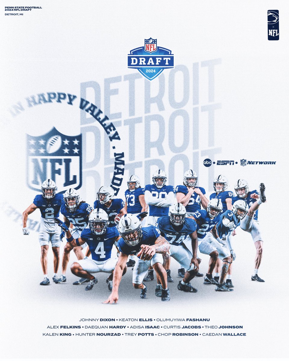 Happy Valley to the League. It's Draft time. #WeAre x #NFLDraft