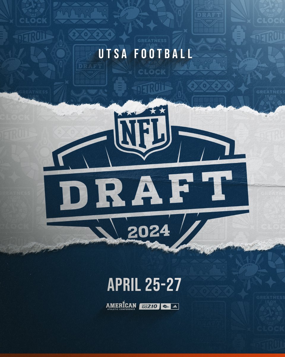 When dreams become reality🤙 The #NFLDraft starts tonight! Tune in April 25-27 on NFL Network/ESPN/ABC. #BuiltByUTSA | #BirdsUp 🤙