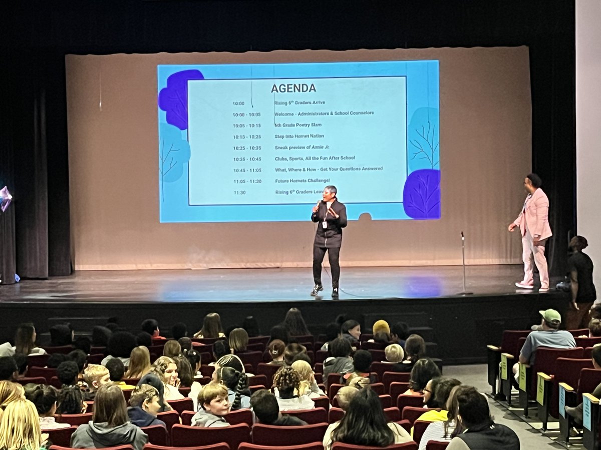 APSGunston's tweet photo. Exciting day at @APSGunston as rising 6th graders pay us a visit! 🎉 Welcoming the next wave of students with open arms and excitement. Here's to a fantastic journey ahead! #GunstonMS #FutureStudents 📚✨ @APSVirginia @CRJEducation @SuptDuran https://t.co/WWIi4TWCZ2