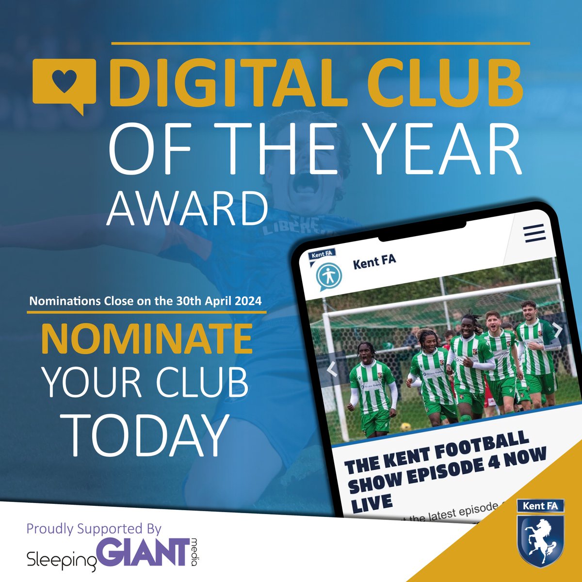 5 days left to nominate your club for The Digital Club of the Year sponsored by @SleepingGiantMedia!⏰ This award aims to celebrate those clubs who creatively engage with their members and community through their website and social media. Nominate Now bit.ly/49DOqlL