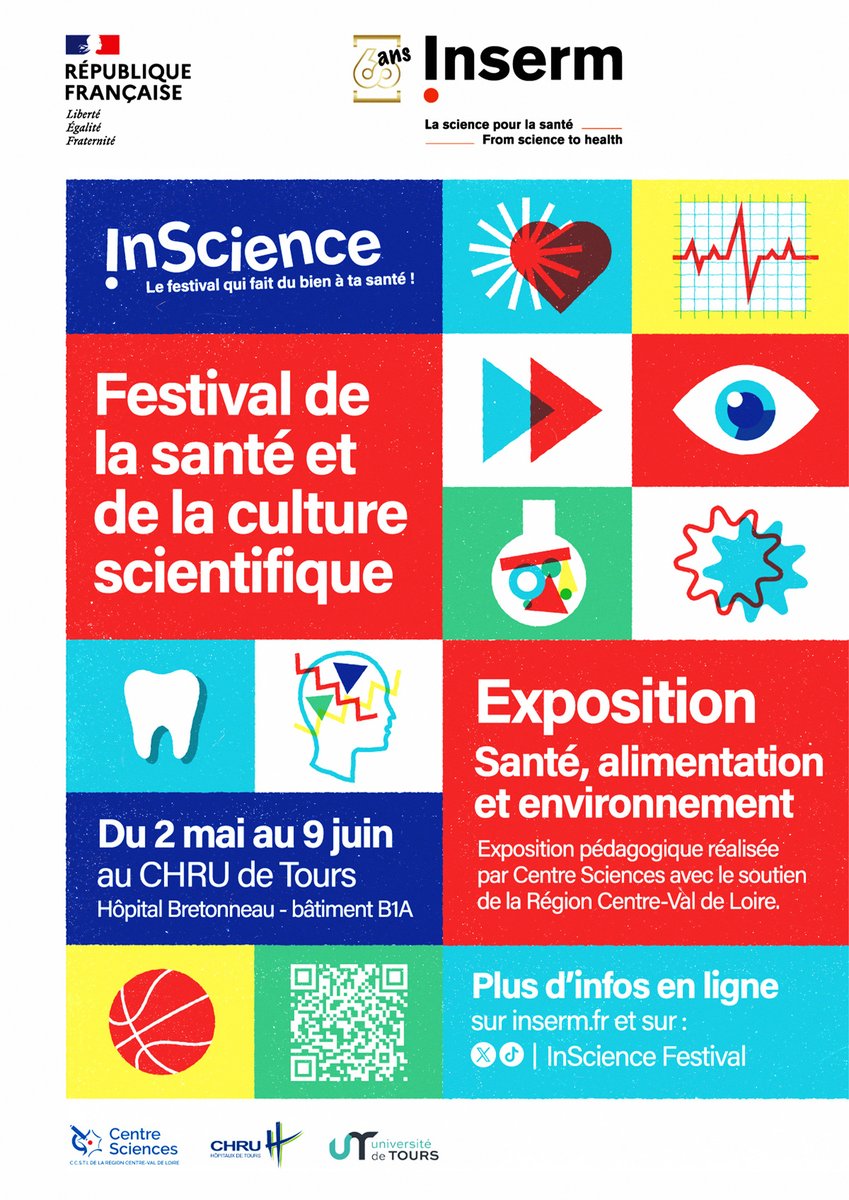 iBrain_Inserm's tweet image. [SAPS] Scientifiques et cliniciens des  laboratoires @Inserm, @CNRS, @INRAE_France mais aussi de l’Université  de Tours et du @CHRU_Tours répondent aux préoccupations du grand public grâce à cette exposition, réalisée par @_CentreSciences #InScience #iBraiN