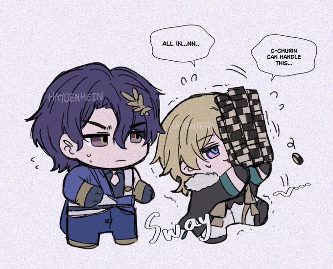 churin carry too many chips🥺 