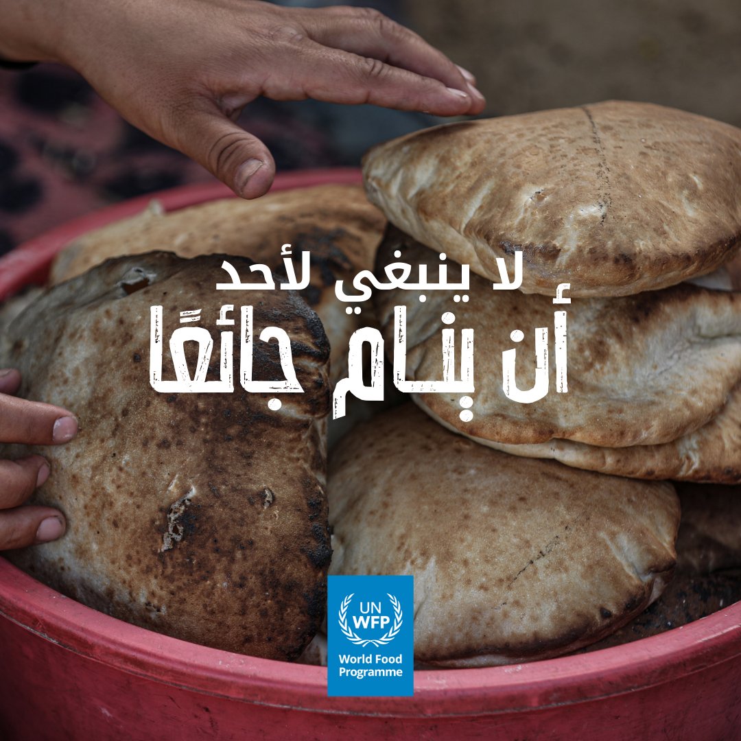 🛎️تذكير: الحصول على الغذاء الكافي والمغذي كل يوم هو حق من حقوق الإنسان. 📣شاركنا في نشر الوعي.