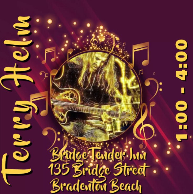 Music by Terry this afternoon! #bridgetenderinn #bradentonbeach #annamariaisland #awesomefoodandcocktails #bestlivemusiconAMI #terryhelm #meetmeatthetender