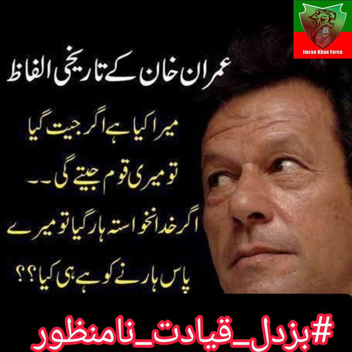 عمران خان کے تاریخی الفاظ۔۔۔! #بزدل_قیادت_نامنظور @Team_IKF