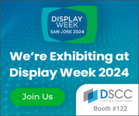 We're exhibiting at Display Week 2024! We'd love to meet with you! Schedule a meeting with the DSCC team here: bit.ly/3QgKOyq

#DisplayWeek2024 #DisplayWeek
