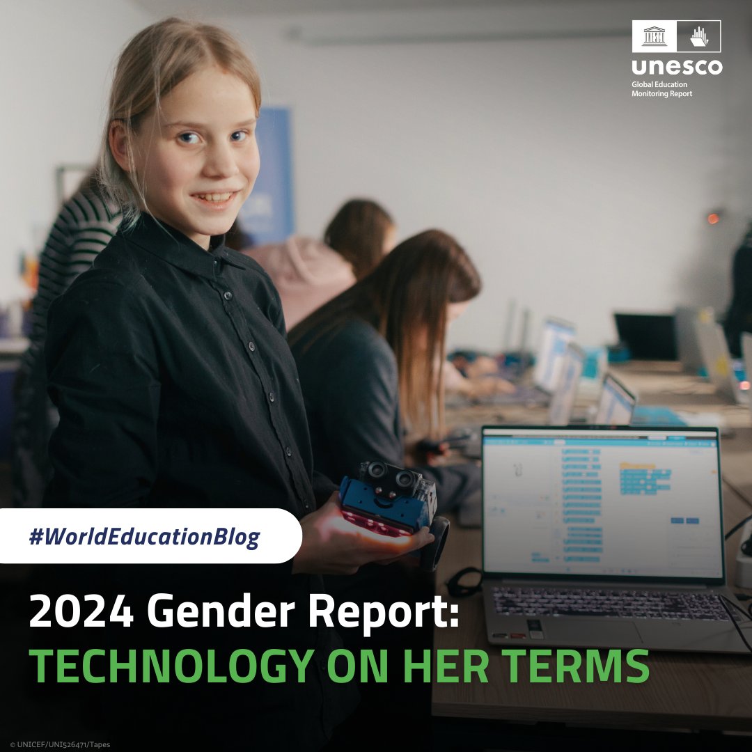 How does digital technology impact girls' well-being in education?
Explore insights from the NEW #2024GenderReport in the #WorldEducationBlog by Anna Cristina d’Addio, thematic lead at #GEMReport:
bit.ly/3wiYHoZ

#GirlsInICT #TechOnOurTerms
