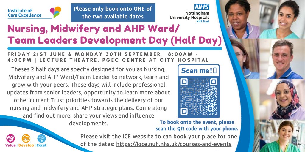 NUH Nursing (@nuhnursing) on Twitter photo 📢This day is specify designed for YOU 🫵 as a <a href="/nottmhospitals/">Nottingham University Hospitals</a> Nursing, Midwifery and AHP Ward/Team Leader to network, learn and grow with your NUH peers!
Join us on ONE of our two dates and book your place below👇
bit.ly/3Z19uMQ 📢This day is specify designed for YOU 🫵 as a <a href="/nottmhospitals/">Nottingham University Hospitals</a> Nursing, Midwifery and AHP Ward/Team Leader to network, learn and grow with your NUH peers!
Join us on ONE of our two dates and book your place below👇
bit.ly/3Z19uMQ