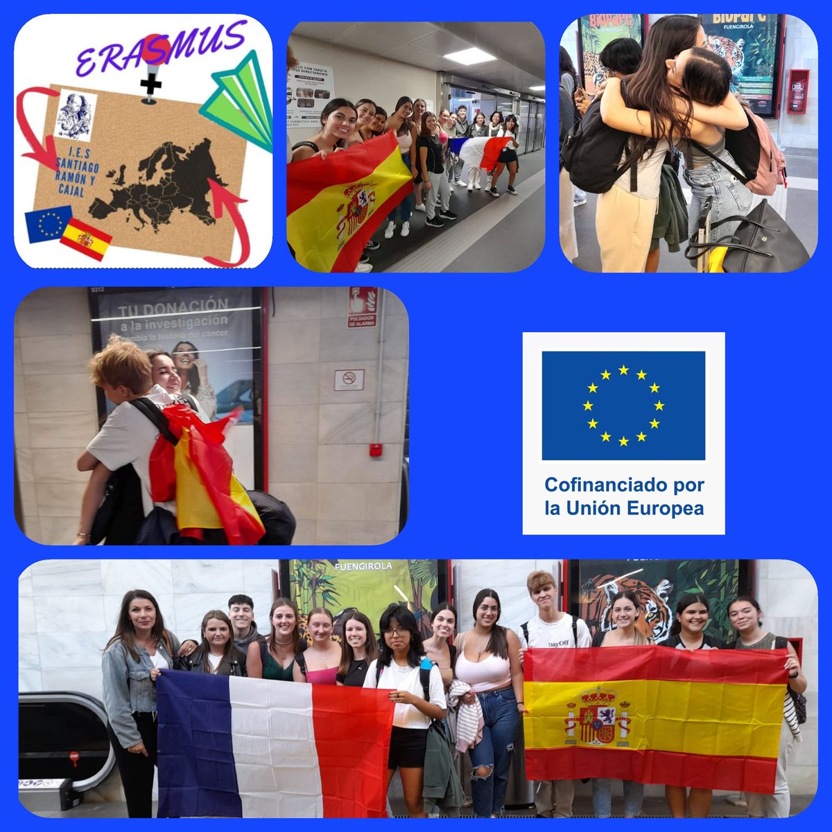 erasmusplus_ryc's tweet photo. 📢Ya están con nosotros nuestros compañeros del intercambio del Lycée Jean-Jacques Rousseau, de Montmorency. Intentaremos que su estancia sea inolvidable. @sepiegob @IESSRamonyCajal https://t.co/pO30nWW0Xq