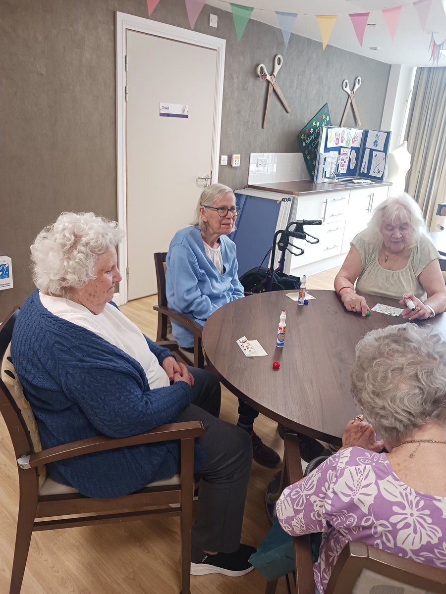 Mayflower_Court's tweet image. Eyes Down 👀anyone for Bingo ? residents enjoyed a game or two of Bingo this morning. #thursdaymorning #groupactivity #GIW24 @Mayflower_Court @AnchorLaterLife @carehome_co_uk @NAPAlivinglife