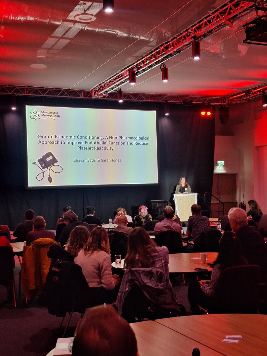 MMU Thrombosis Research Group (@mmu_thrombosis) on Twitter photo A great presentation from <a href="/Drsjones1982/">Sarah Jones</a> at the <a href="/plateletsociety/">The Platelet Society</a> meeting in #Aberdeen sharing data collected as part of a <a href="/MMU_LifeScience/">ManMet Life Sciences</a> MSc project investigating the use of remote ischaemic conditioning as an approach to ⬆️ endothelial function and ⬇️ #platelet activation. A great presentation from <a href="/Drsjones1982/">Sarah Jones</a> at the <a href="/plateletsociety/">The Platelet Society</a> meeting in #Aberdeen sharing data collected as part of a <a href="/MMU_LifeScience/">ManMet Life Sciences</a> MSc project investigating the use of remote ischaemic conditioning as an approach to ⬆️ endothelial function and ⬇️ #platelet activation.