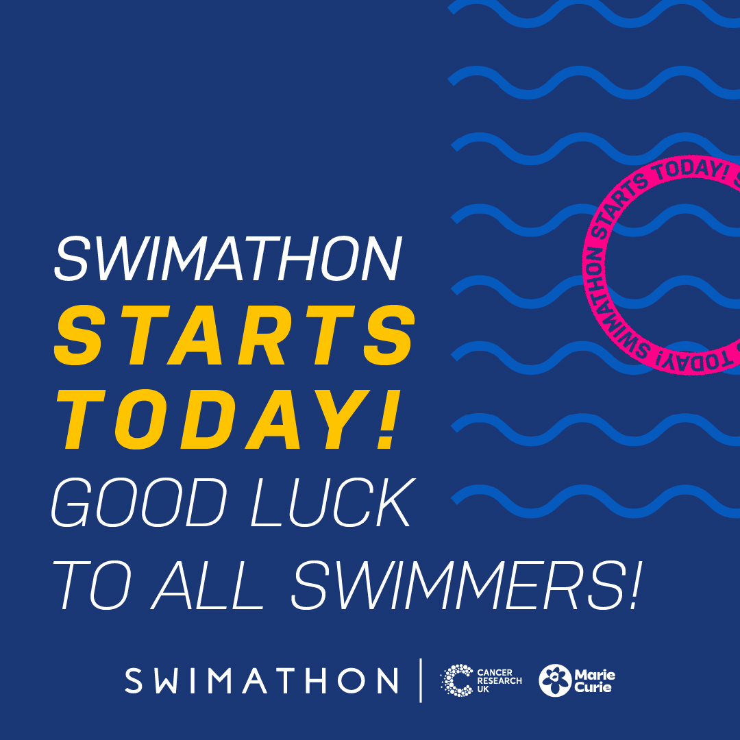 Good luck to all our swimmers taking part today and over the weekend! We have nearly raised £1 million! So, we also would like to say a massive thank you. The incentive fundraising deadline is 31 May 2024, so there's still time! Don't forget to tag us in your pictures/videos!
