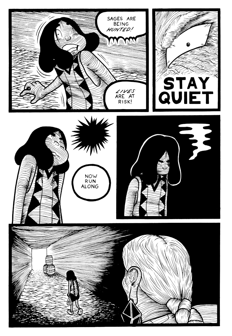 STAY QUIET
#art #lineArt #artist #traditionalArt #ink #pen #drawing #illustration #BnW #comic #graphicNovel #oc #artistsontwitter #artistsonx