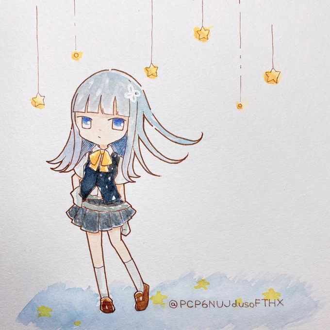 #艦これ版深夜の真剣お絵描き60分一本勝負 #艦これ版真剣お絵描き60分一本勝負_20240425 初風ちゃん 