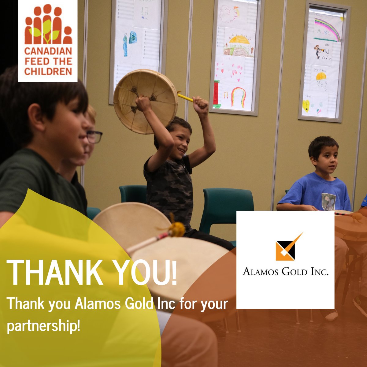 #ThankYouThursday to @AlamosGoldInc for your support of Indigenous communities in Canada. We appreciate your partnership and all that you do to help children, families and communities thrive!
