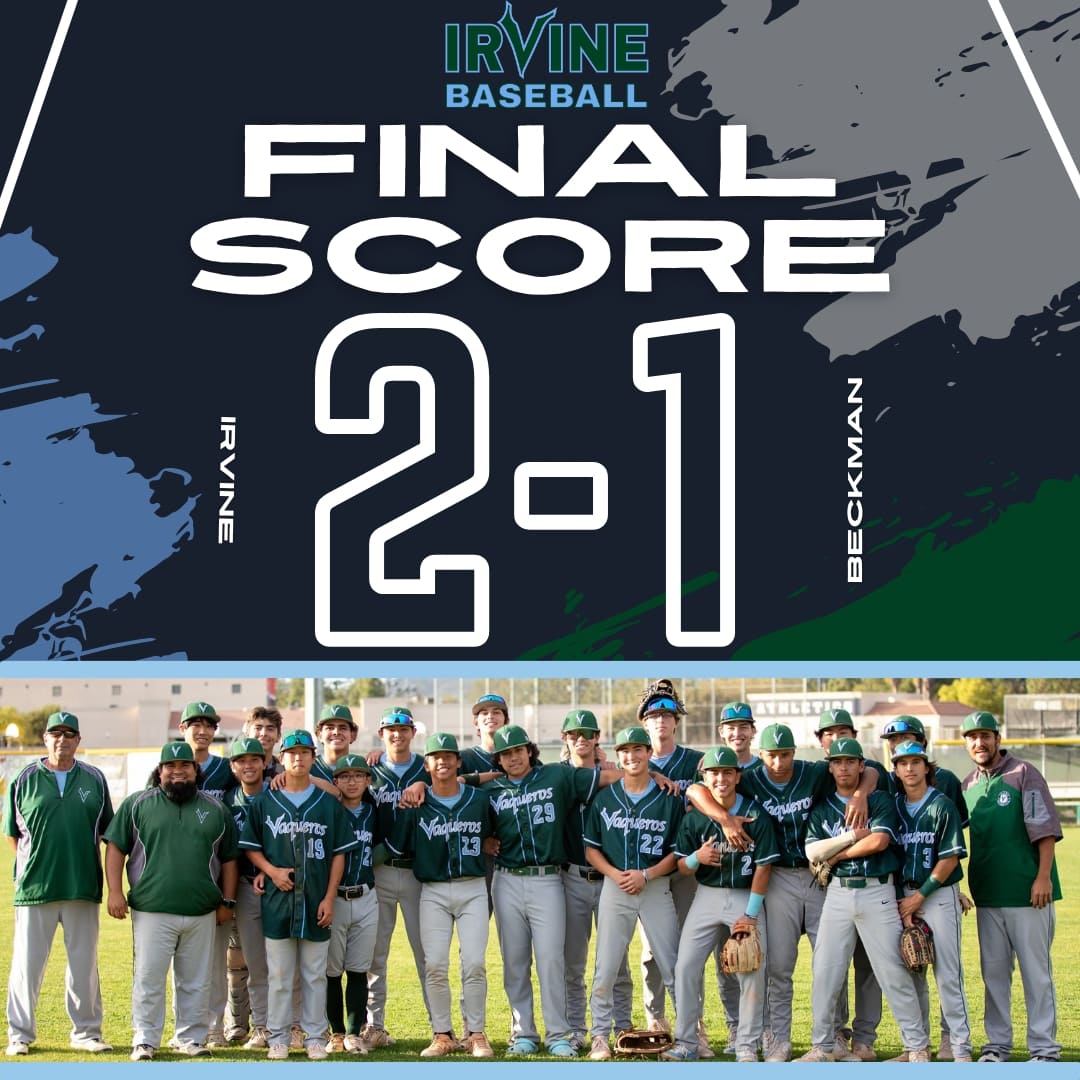 Irvine earns win in game 2 against Beckman! @EvanTamayo32 was outstanding on the mound with another 1-Hitter. @DrakeB2025 closed it out for the save.