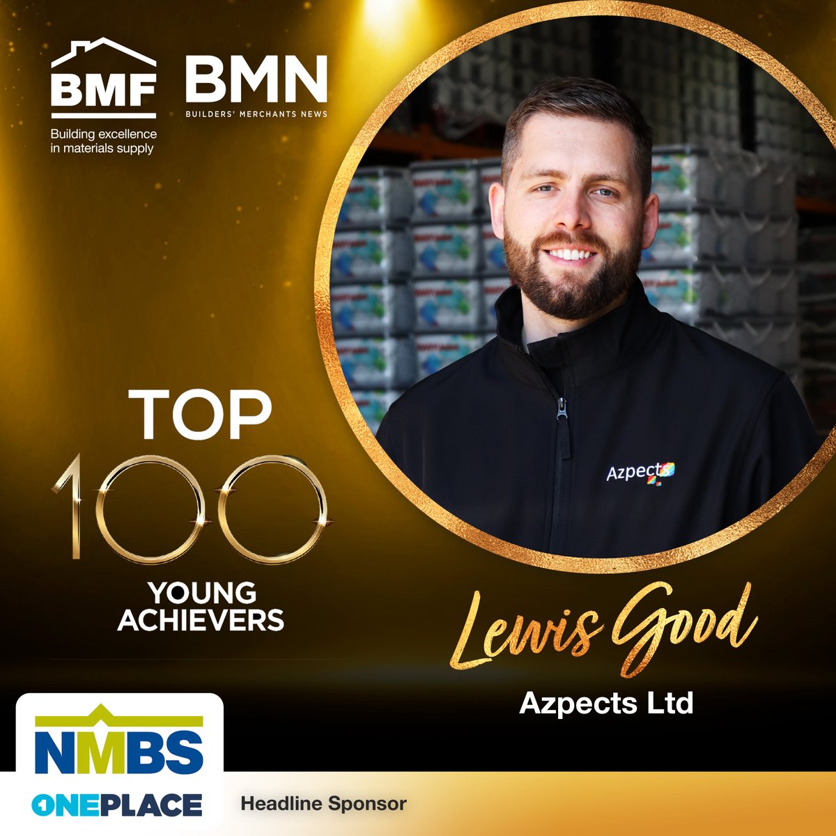 Continuing our coverage of the Top 100 Young Achievers, our next nominee is Lewis Good, Product & Technical Manager at @AzpectsLtd. 

Head sponsor, @NationalMerch 

#Top100YoungAchiever