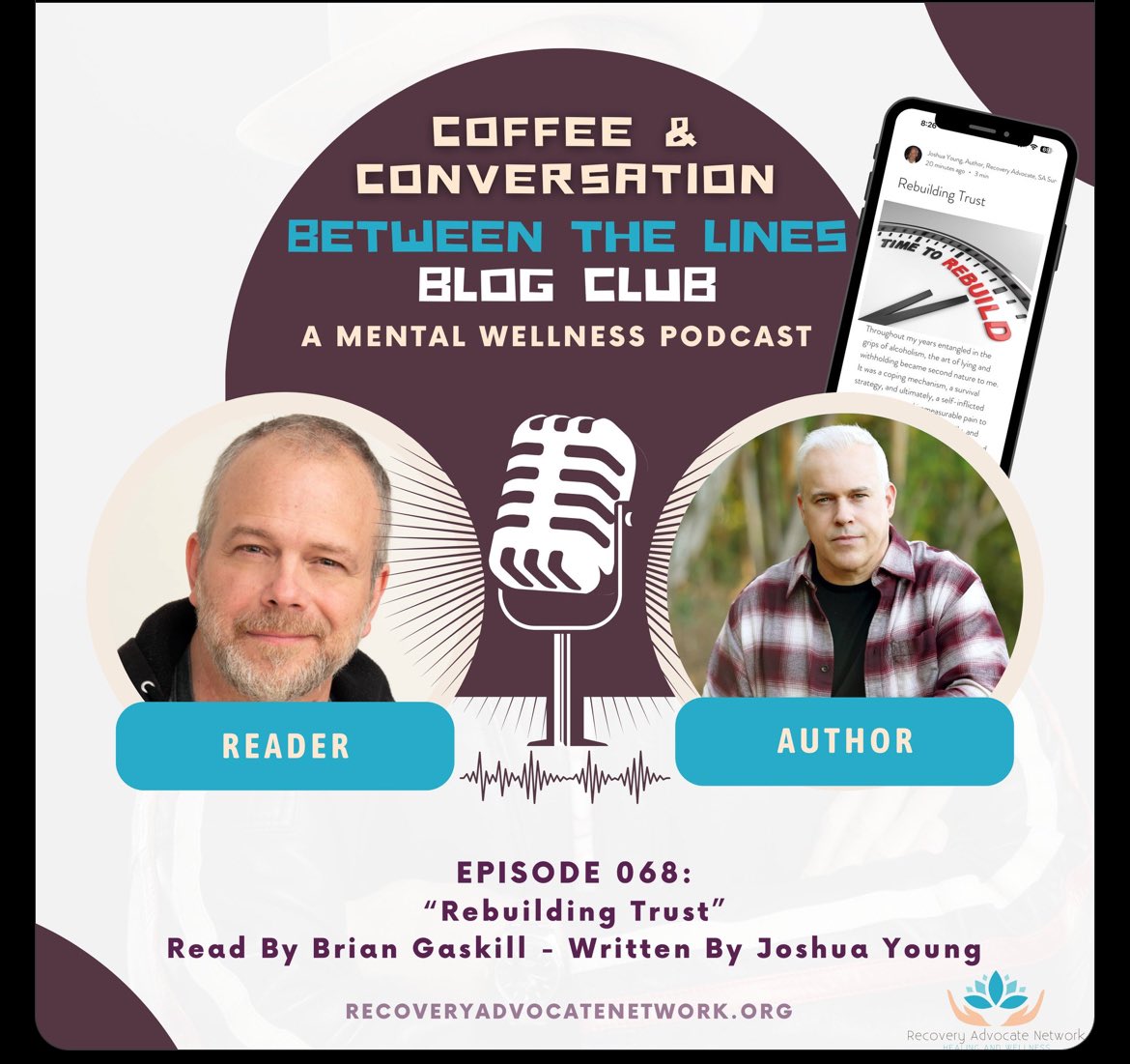 I hope everyone will go listen to this. If you need the link, let me know. #Podcast #Recovery #MentalHealth #BeTheBestYou #OneDayAtATime #Life #Actor #Reading