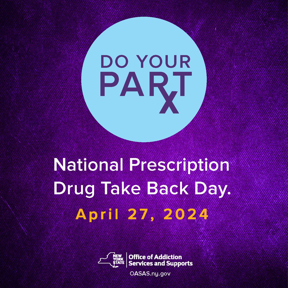 Dispose of your unneeded Rx drugs, no questions asked! #TakeBackDay is Saturday, April 27, from 10 am to 2 pm. Find a collection site near you at dea.gov/takebackday#co… #TakeBackDay