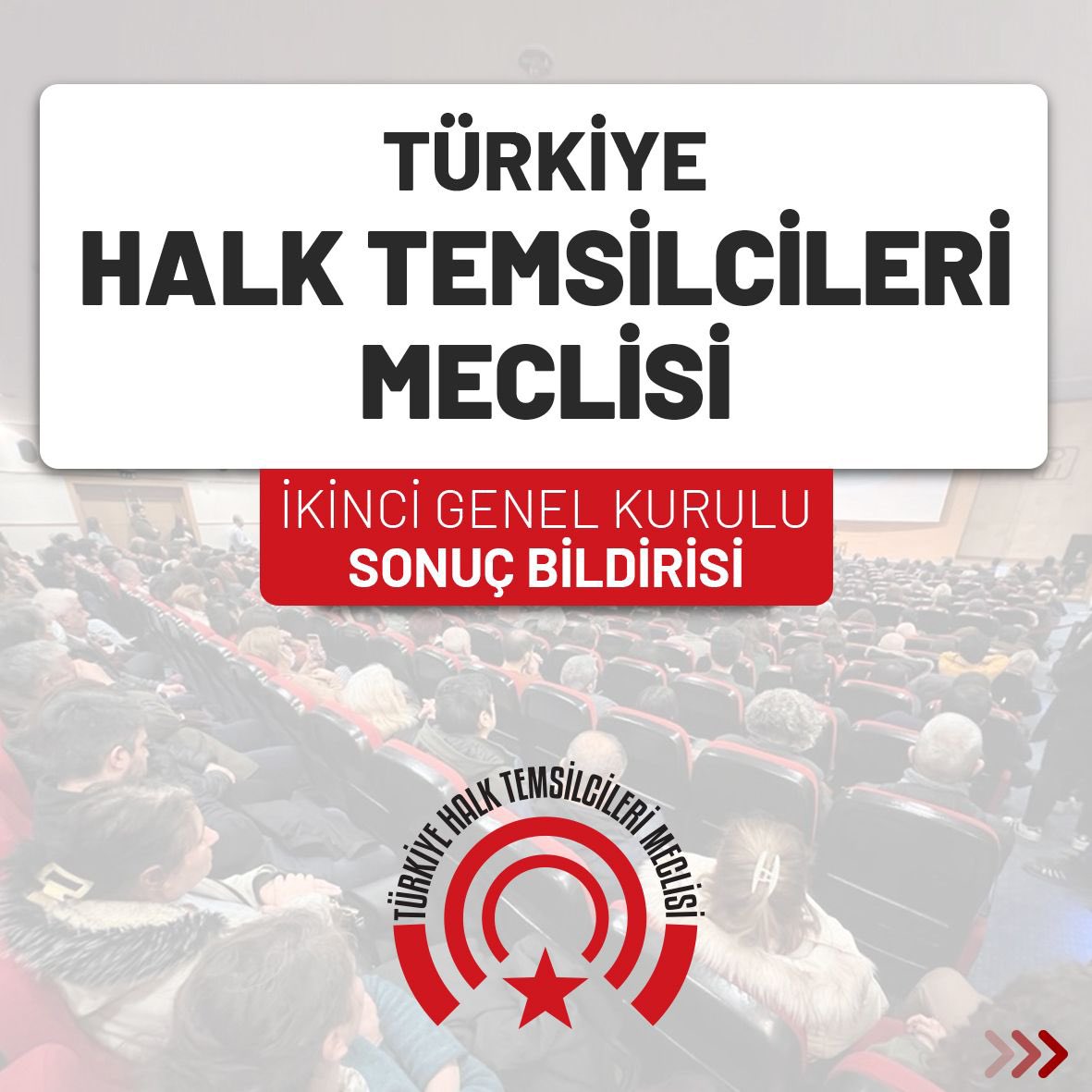 Türkiye Halk Temsilcileri Meclisi Yürütme Kurulu olarak 21 Nisan’da Ankara’da toplanarak çalışmalarını tamamlayan 2. Genel Kurulu bir kez daha selamlıyoruz. #HalkMeclisi

Sonuç bildirimize ulaşmak için: halkmeclisi.org/turkiye-halk-t…