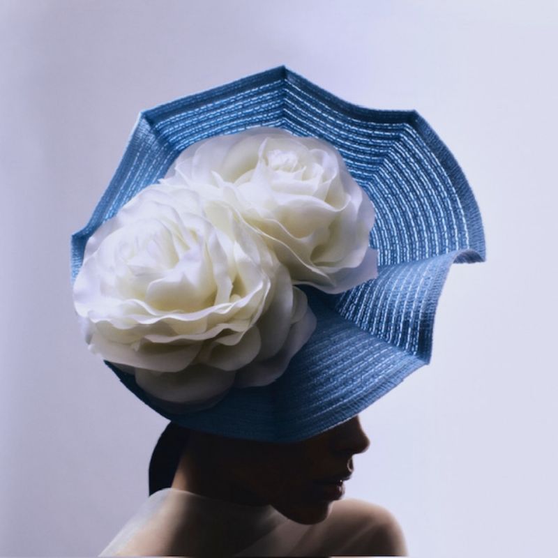 One of alumna Evetta Petty's hats to be included in the Royal Ascot Millinery Collective '24. She is one of 12 milliners chosen worldwide. “I am the first Black milliners in history to be invited. She travels to England in June for press, and to attend the Royal Ascot races.