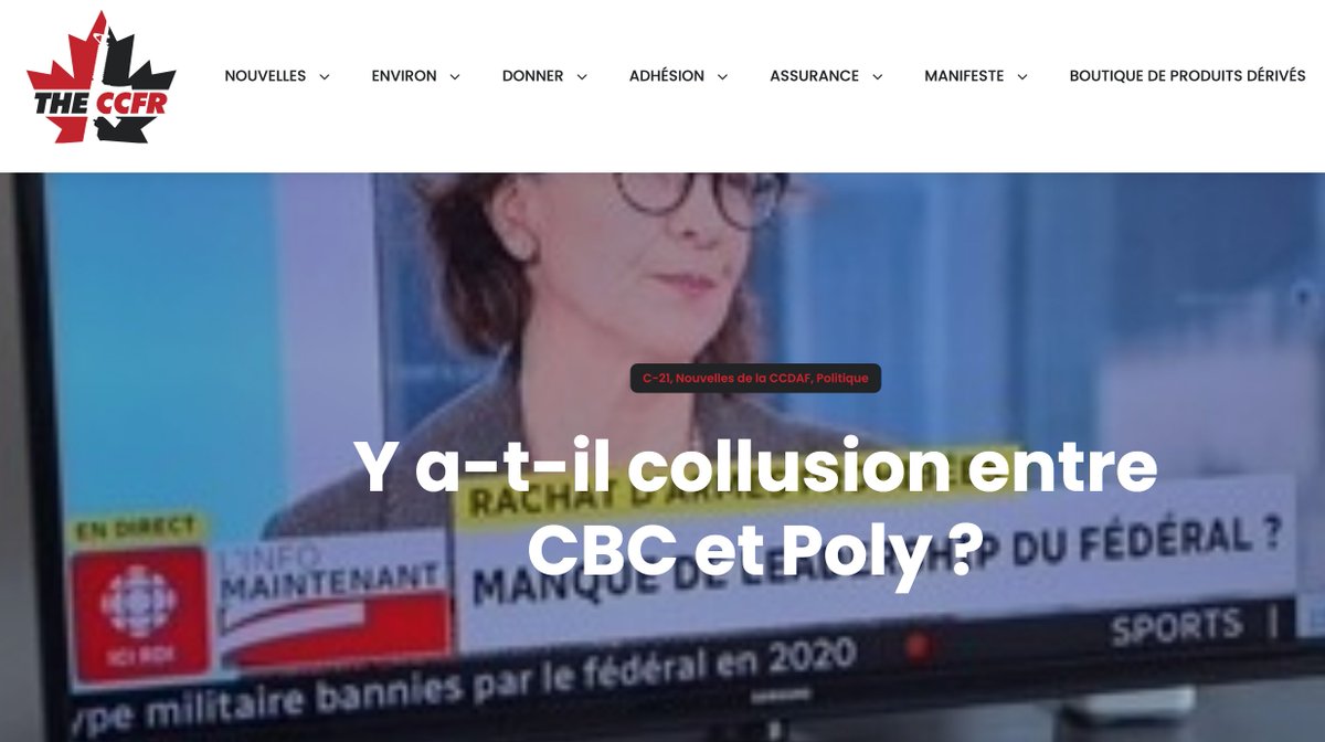 #LobbyProArmes propage #ThéorieDuComplot comme quoi @RadioCanadaInfo, @parti_liberal et nous aurions coordonné sortie de l'histoire @postescanada! Simple vérité: 11 avril, le journaliste, qui a l'info coulée, nous a approché pr entrevue que nous avons décliné. Avec info, nous…