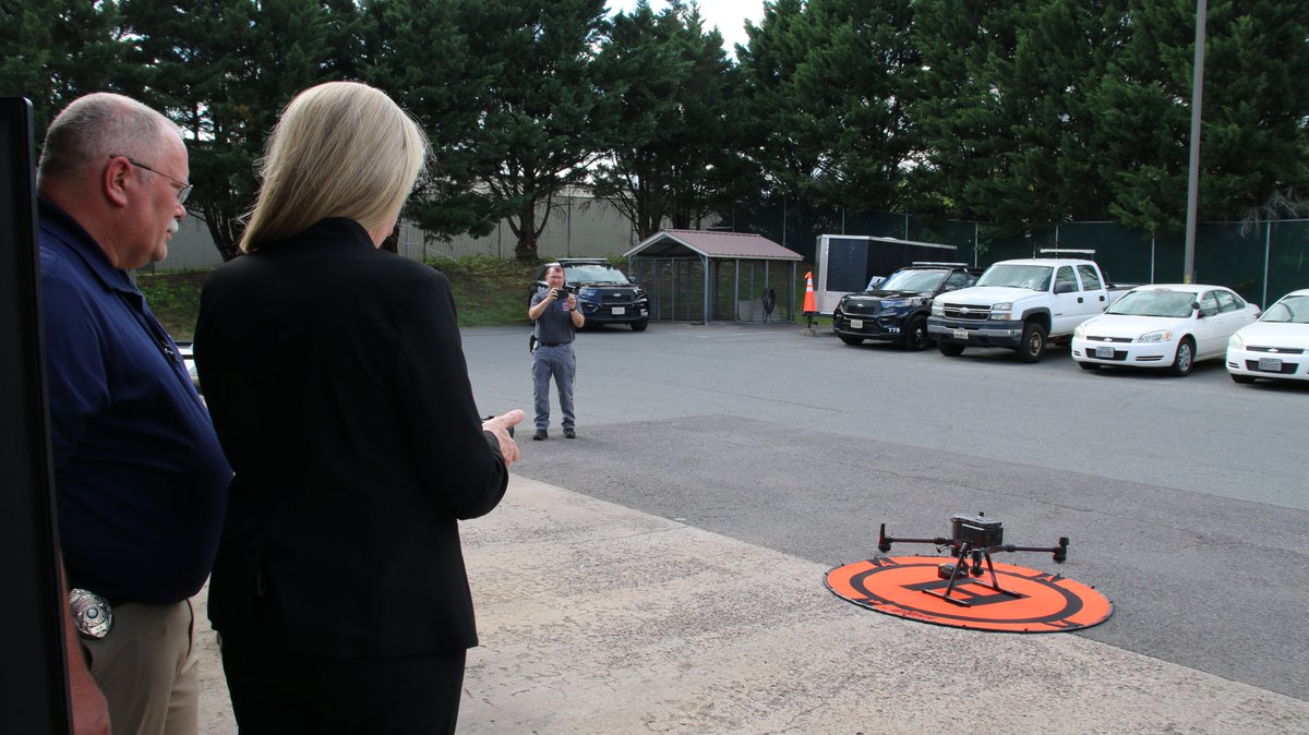 I enjoyed testing out @CulpeperPD’s drone yesterday! Drone technology is important for the safety of our communities, and I’m thankful for all that our local law enforcement officers do to keep residents of Culpeper secure, safe, and healthy.