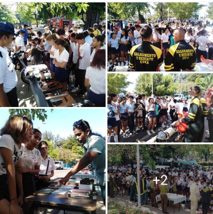 Jóvenes de la #FEEM en #SantiagoDeCuba junto a oficiales del @minint_cuba, realizan esta mañana el festival de Formación Vocacional. 💪🇨🇺 #GenteQueSuma #CreaTuFelicidad