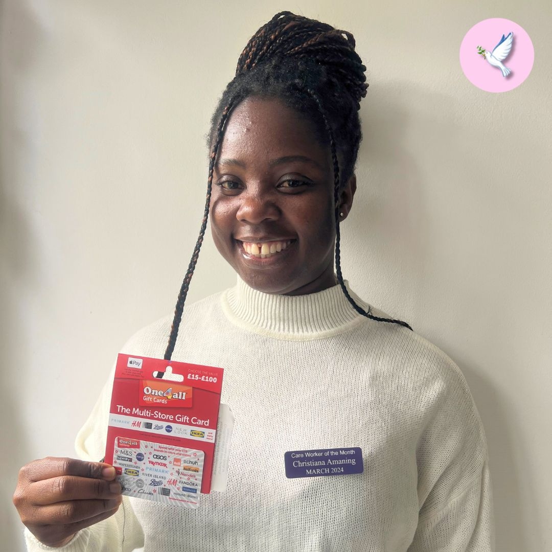 Congratulations to Christiana Amaning on being our Carer of the Month for March! 🌟

Your passion and dedication are what makes you stand out 👏🎉

#CarerOfTheMonth #MakingADifference #HopeHomecare #DomiciliaryCare