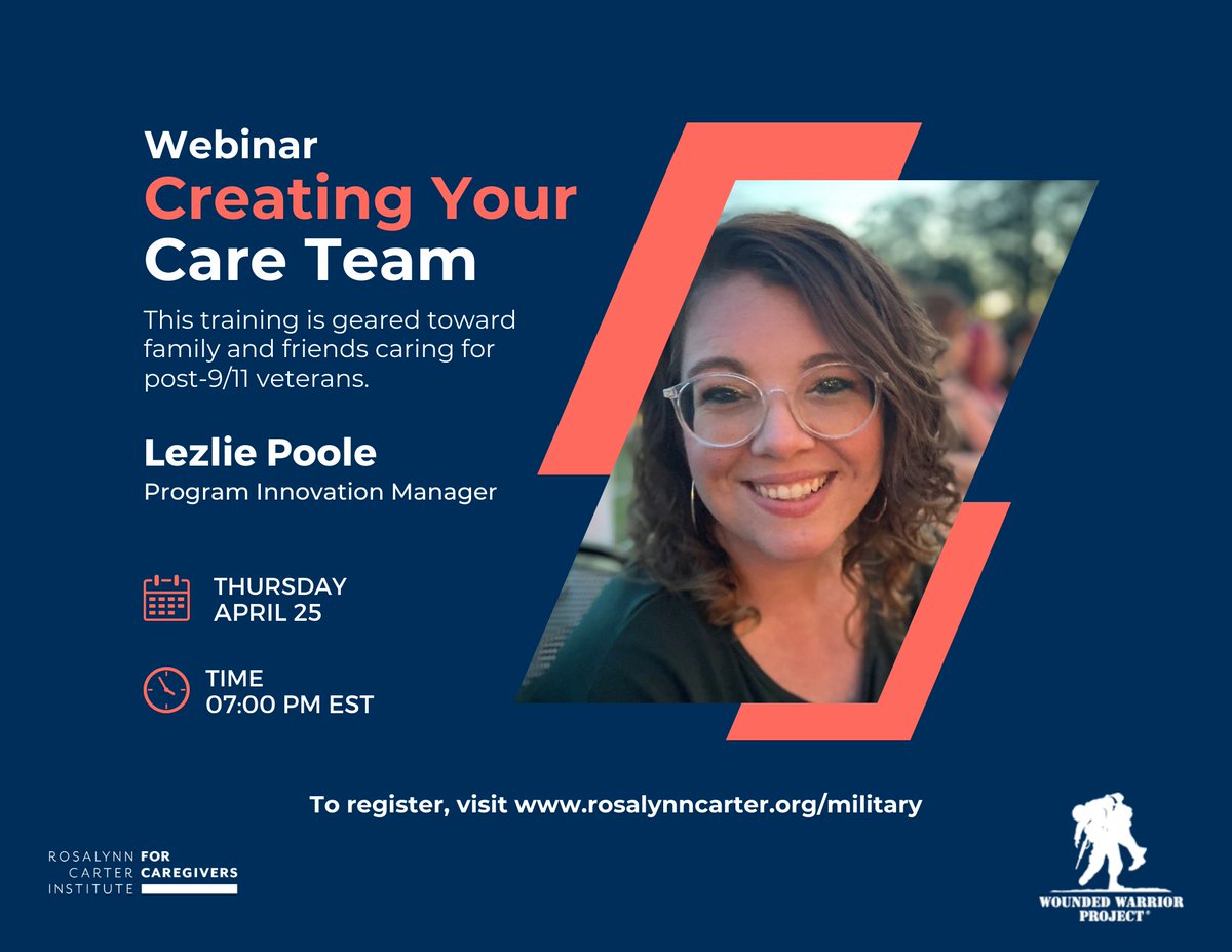 Are you a #caregiver seeking guidance and support? Join us TODAY at 7 pm ET for a training session on Creating Your Care Team. Reserve your spot now! bit.ly/createcareteam #CaregiverSupport #FurtherTogether