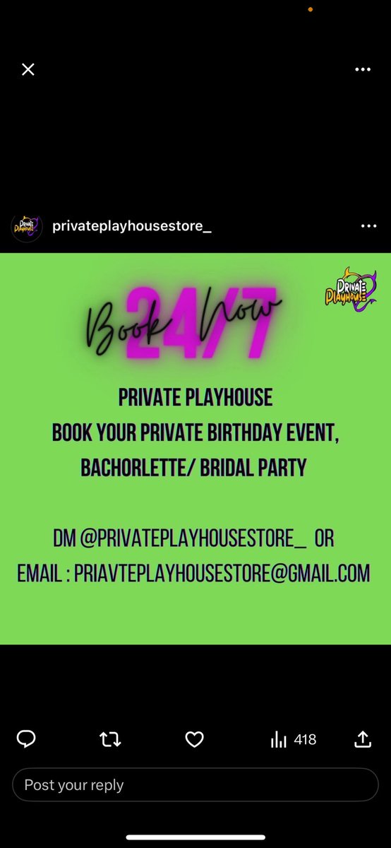 Make sure yall follow my business page @privateplayhousestore_ or Book your birthday party , bachelorette party/Bridal party with me 💜 #AdultEntertainment😈