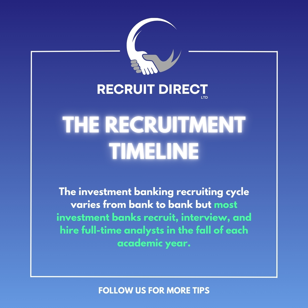 Want to land your dream role in investment banking but aren't quite sure how the recruitment process works? In this post, we've summarized the general recruitment process for investment banking. To discover the recruitment process in more detail, we've written The Ultimate Guide