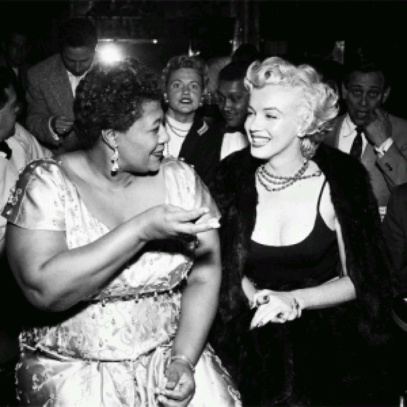 #EllaFitzgerald and #MarilynMonroe

📸 1955

 In 1972, Ella Fitzgerald told Ms. magazine the story of Monroe's role in getting her that gig at the Mocambo, she noted, 'I owe Marilyn Monroe a real debt.'