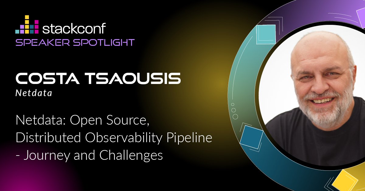netdatahq's tweet photo. Delve into the history of #Netdata, starting from its inception with our CEO @CostaTsaousis at #stackconf!

📍Berlin
🗓️ 19 June 2024
⏲️ 14.30 - 15.00

#opensource #observability https://t.co/GLQ0VoCqXy