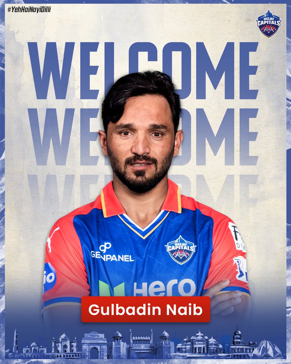 The Afghan powerhouse is now a part of DC 💙💪🏼 Here's welcoming @GbNaib who joins DC as a replacement for Mitch Marsh, who has been ruled out of #IPL2024.