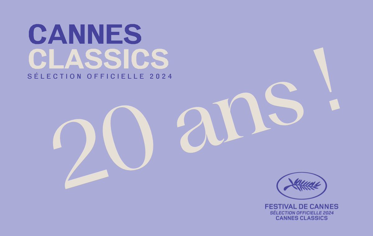 Festival_Cannes's tweet photo. Des films de patrimoine incontournables pour célébrer les 20 ans de #CannesClassics ! 🎞

Cette année encore, la sélection sera constituée d'évènements, d'anniversaires, de copies restaurées et de documentaires, en présence de grands artistes : Faye Dunaway, Wim Wenders, Sylvia Chang, Costa-Gavras, Raymond Depardon, Marco Bellocchio, Ron Howard, Frederick Wiseman, Dong-ho Kim, Montxo Armendáriz...

Découvrez le programme ► https://t.co/HBabRlOzD6

#Cannes2024