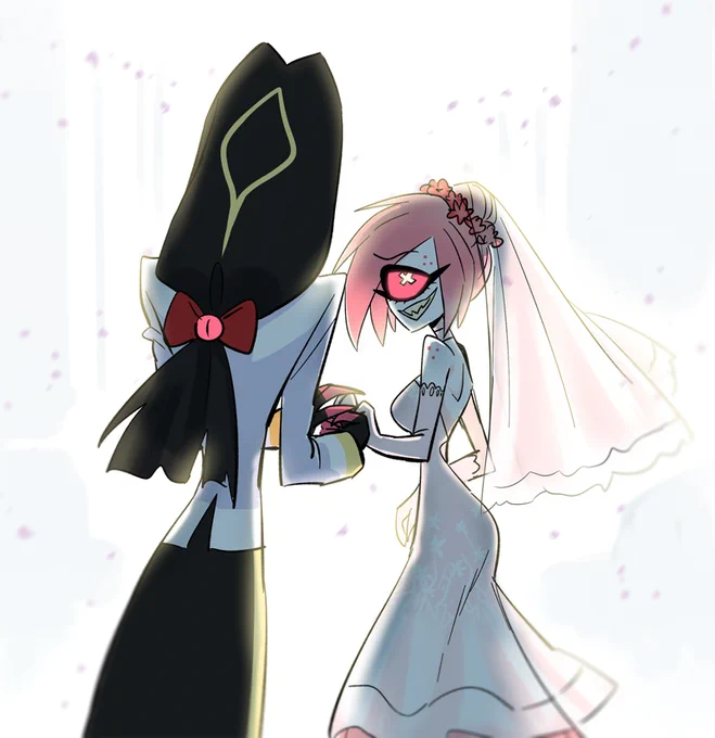 "Come on! stop crying... We've practiced this so many times, remember yeah?" #HazbinHotel #Cherrisnake