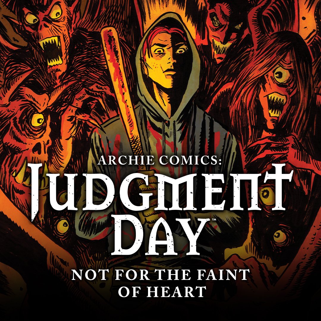 ARCHIE COMICS: JUDGMENT DAY presents 'an Archie that is unlike any you’ve ever seen: vicious, ruthless, and, yes, totally badass.' Read more about it in an illuminating interview with creators @aubreysitterson & @blackem_art on @AIPTcomics: aiptcomics.com/2024/04/25/arc…